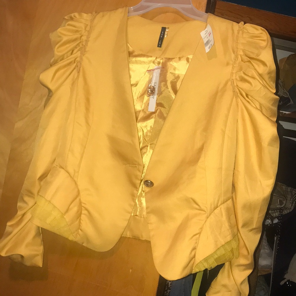 Mustard colored blazer szL